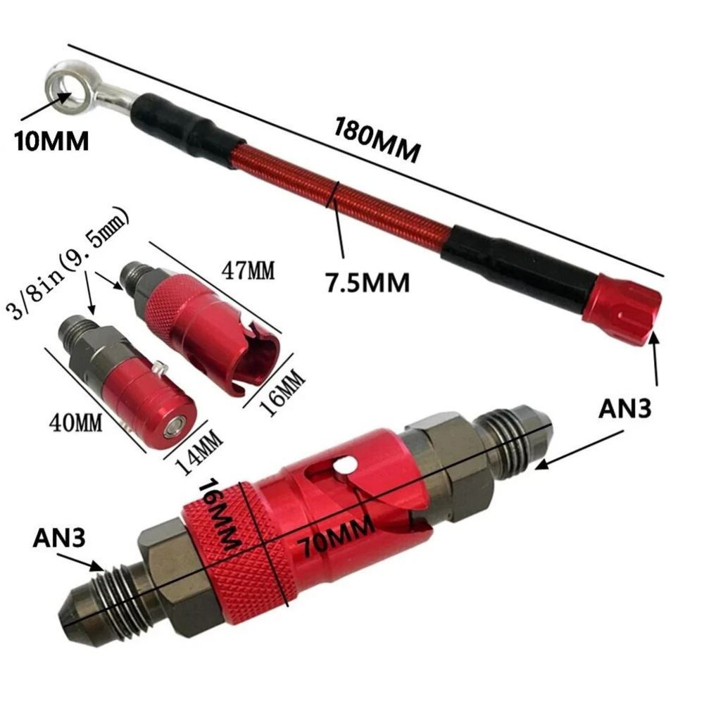 Kit d'adaptation de tuyau de f - Motorcycle Brake Cable avis et prix